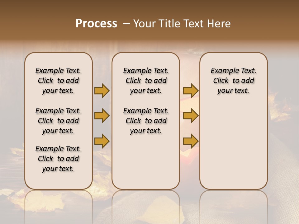 Autumnal Orange Fear PowerPoint Template