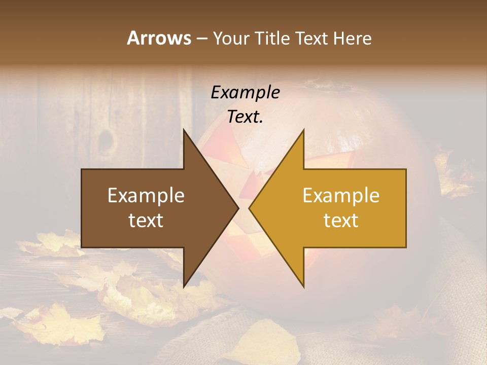 Autumnal Orange Fear PowerPoint Template