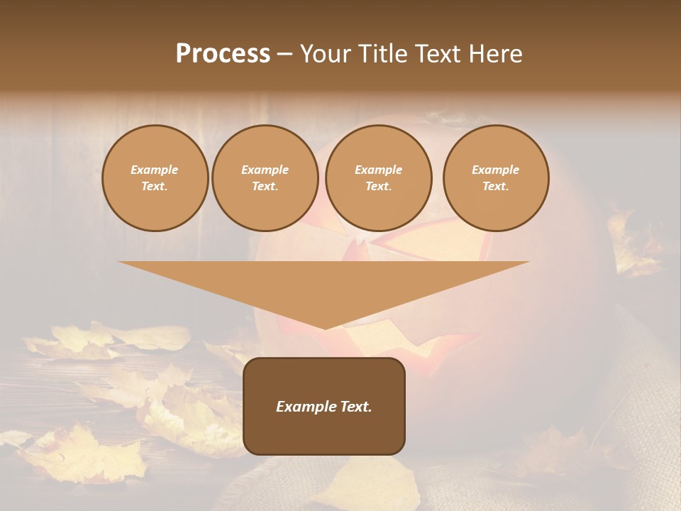 Autumnal Orange Fear PowerPoint Template
