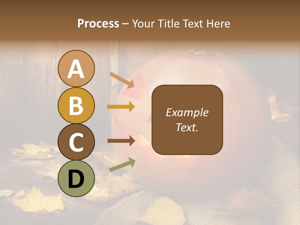 Autumnal Orange Fear PowerPoint Template