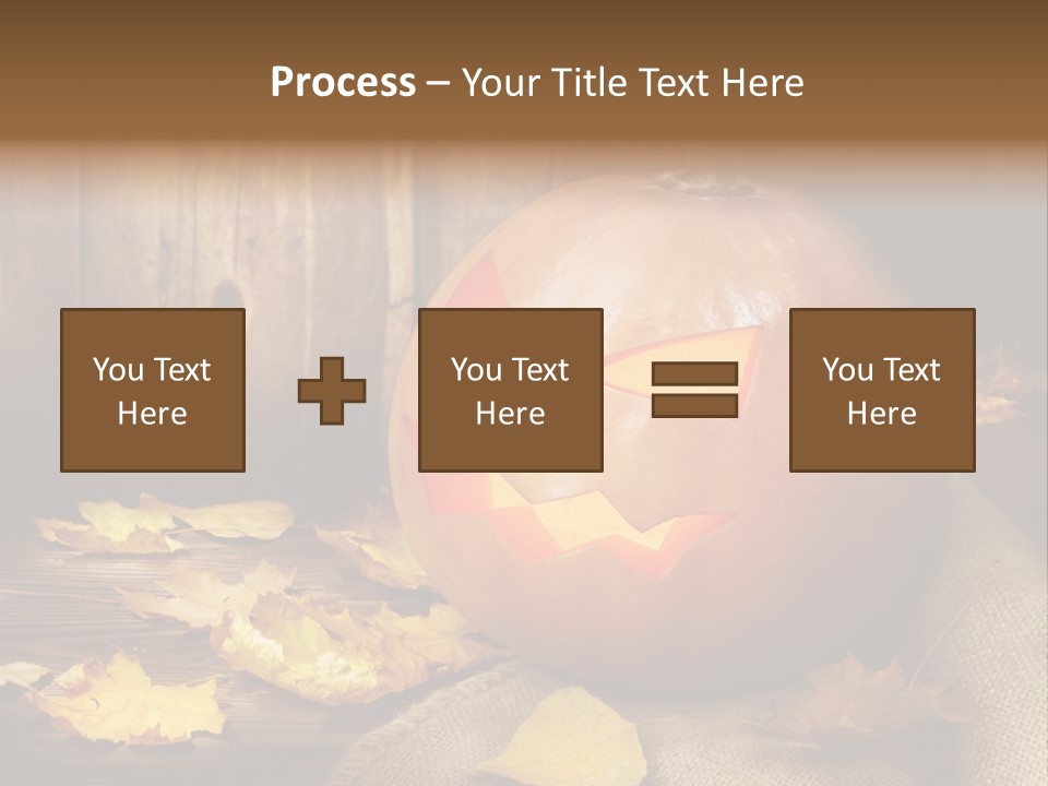 Autumnal Orange Fear PowerPoint Template