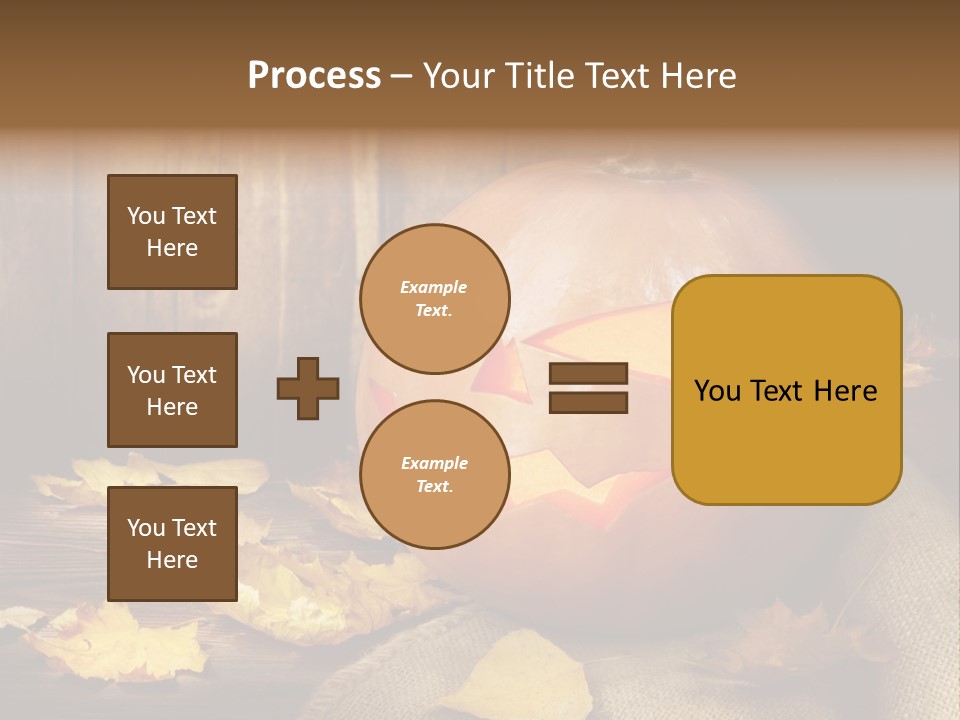 Autumnal Orange Fear PowerPoint Template