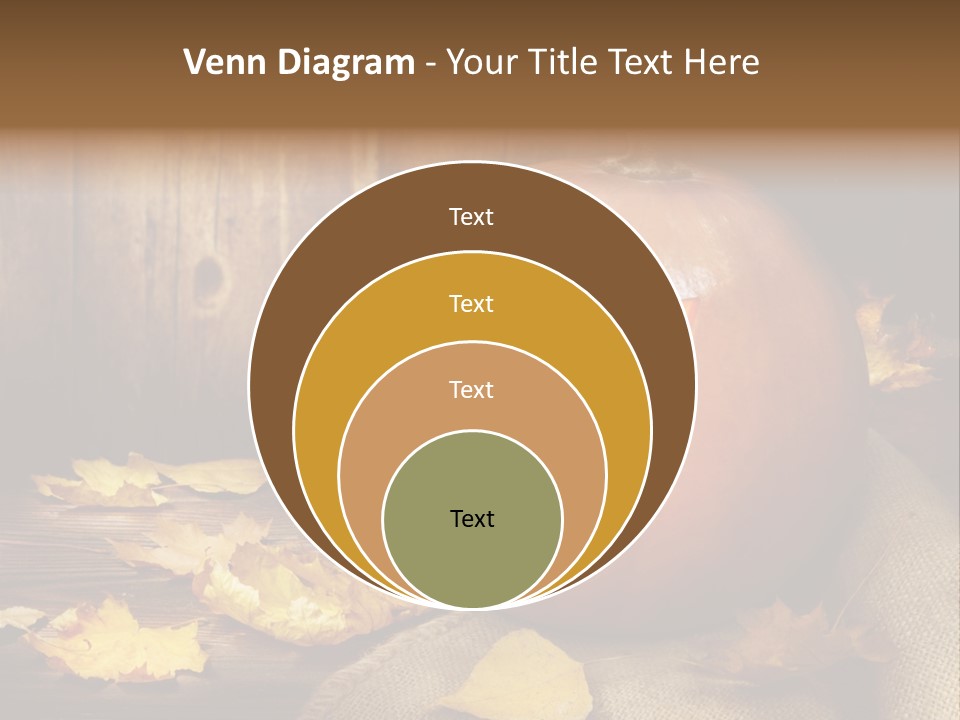 Autumnal Orange Fear PowerPoint Template