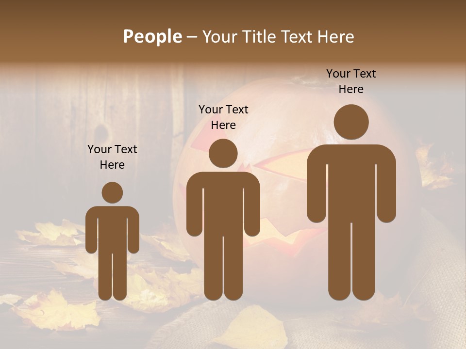 Autumnal Orange Fear PowerPoint Template