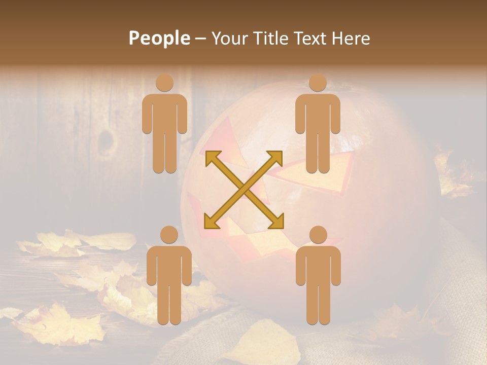 Autumnal Orange Fear PowerPoint Template