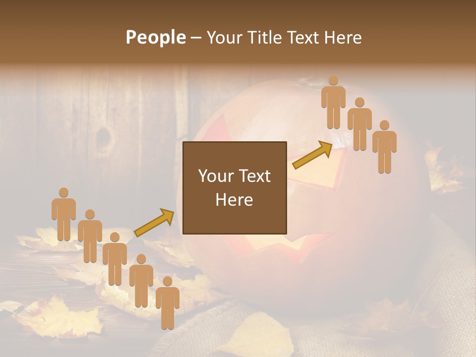 Autumnal Orange Fear PowerPoint Template