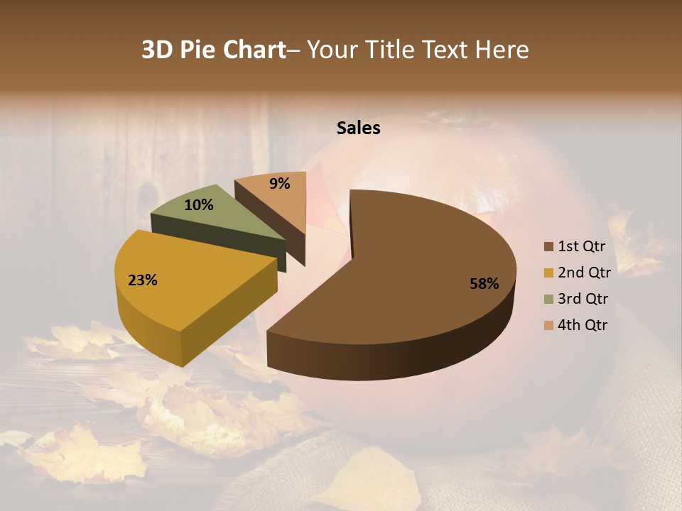Autumnal Orange Fear PowerPoint Template