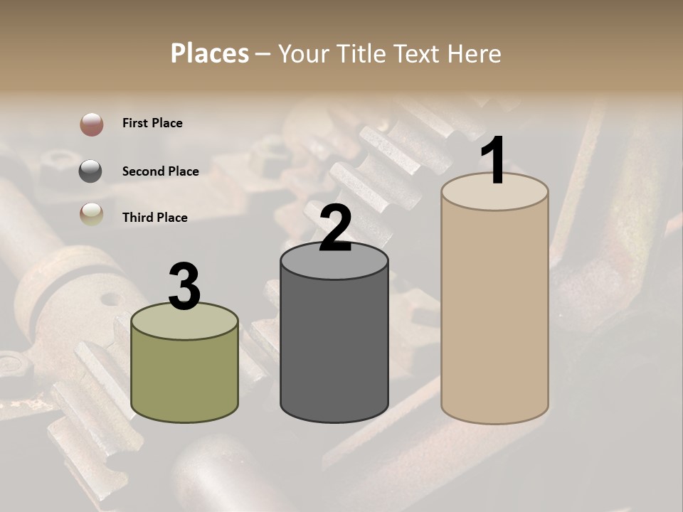 Metal Cog Equipment PowerPoint Template