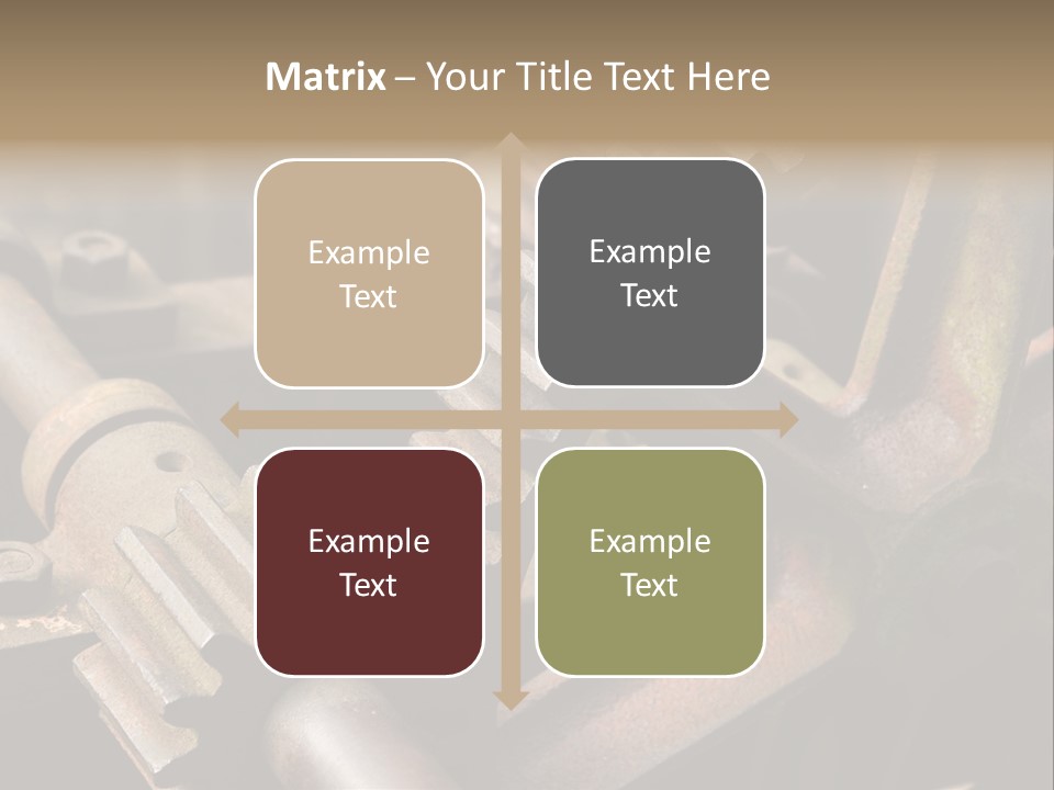 Metal Cog Equipment PowerPoint Template