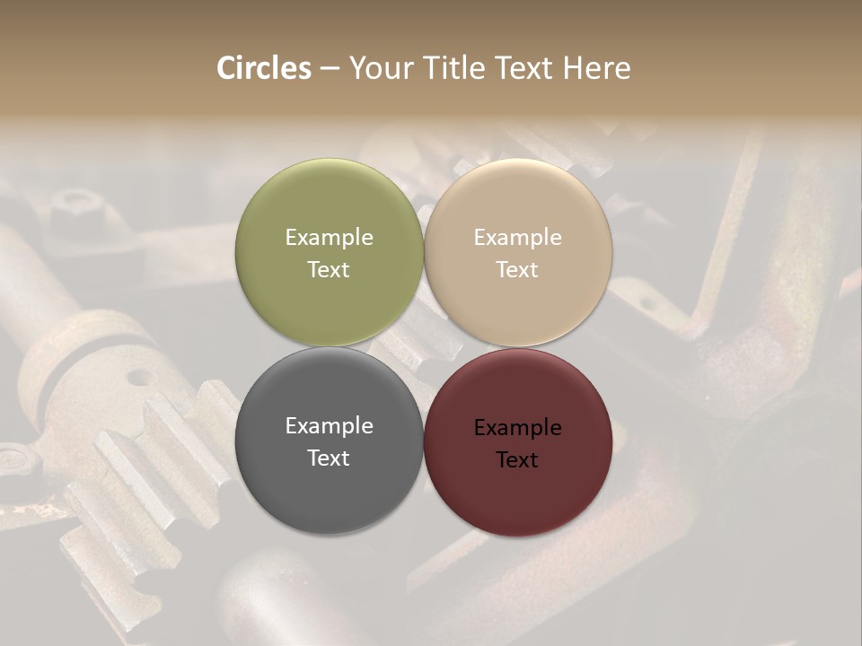 Metal Cog Equipment PowerPoint Template