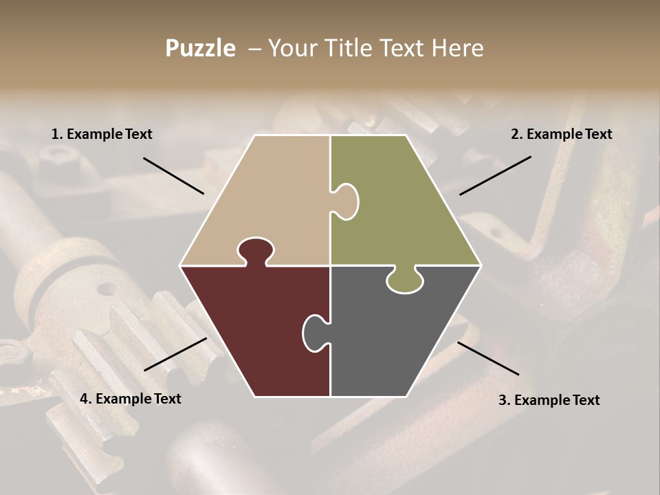 Metal Cog Equipment PowerPoint Template