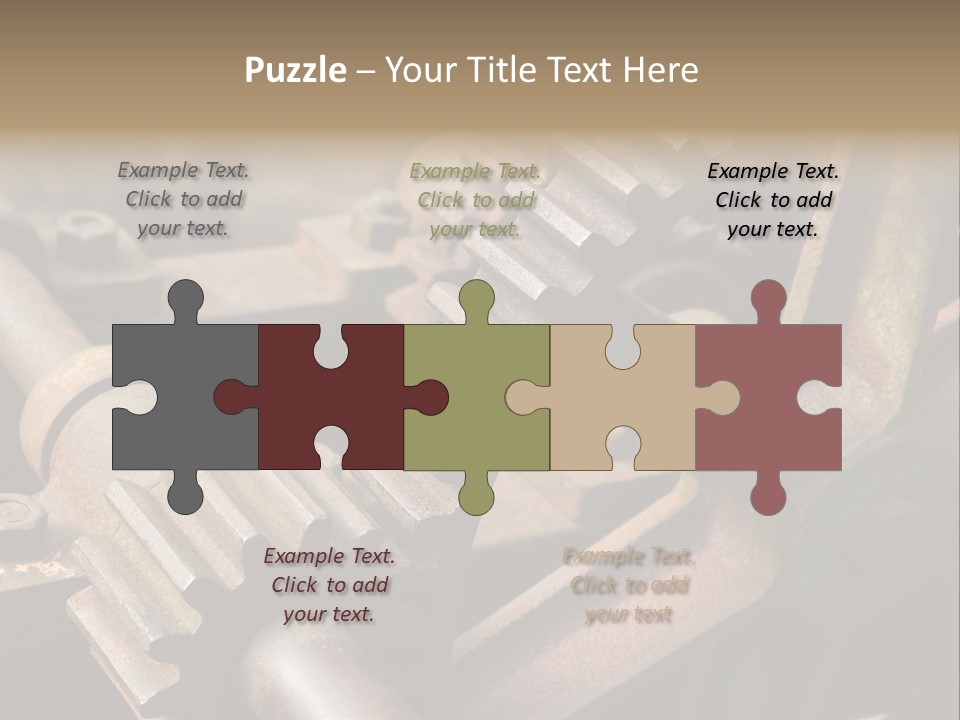 Metal Cog Equipment PowerPoint Template