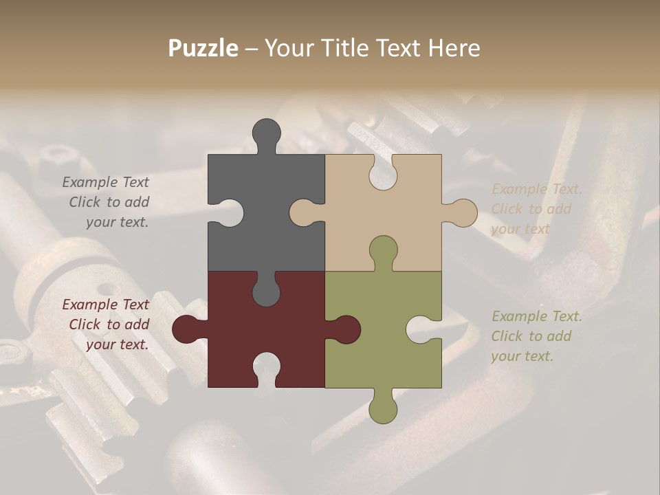 Metal Cog Equipment PowerPoint Template