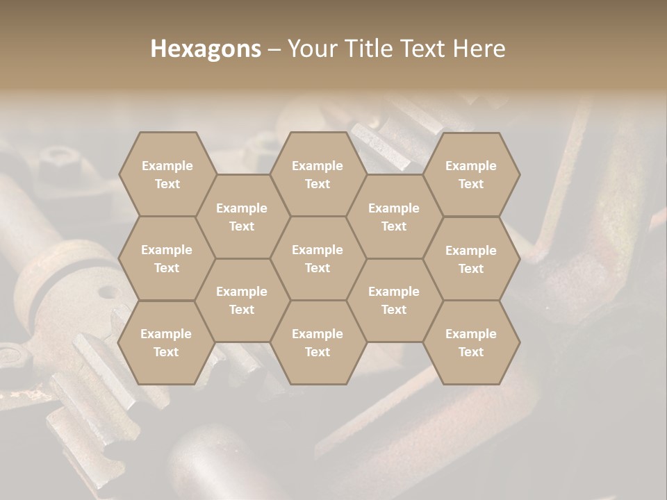 Metal Cog Equipment PowerPoint Template