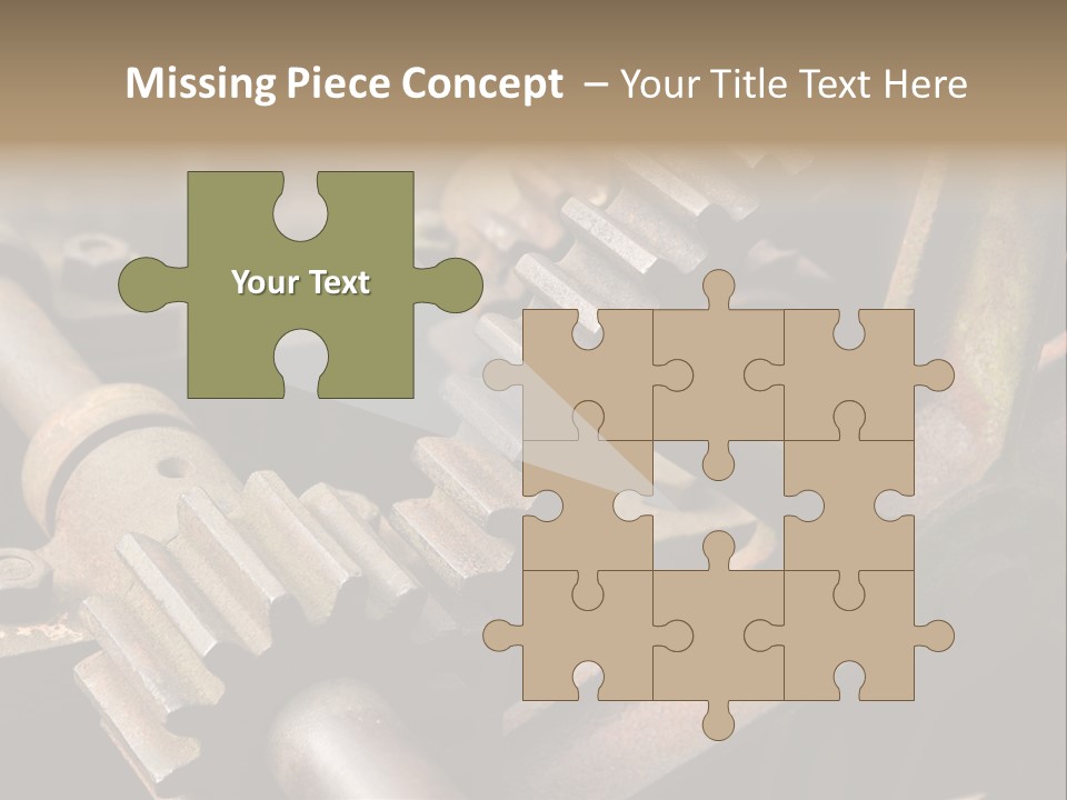 Metal Cog Equipment PowerPoint Template
