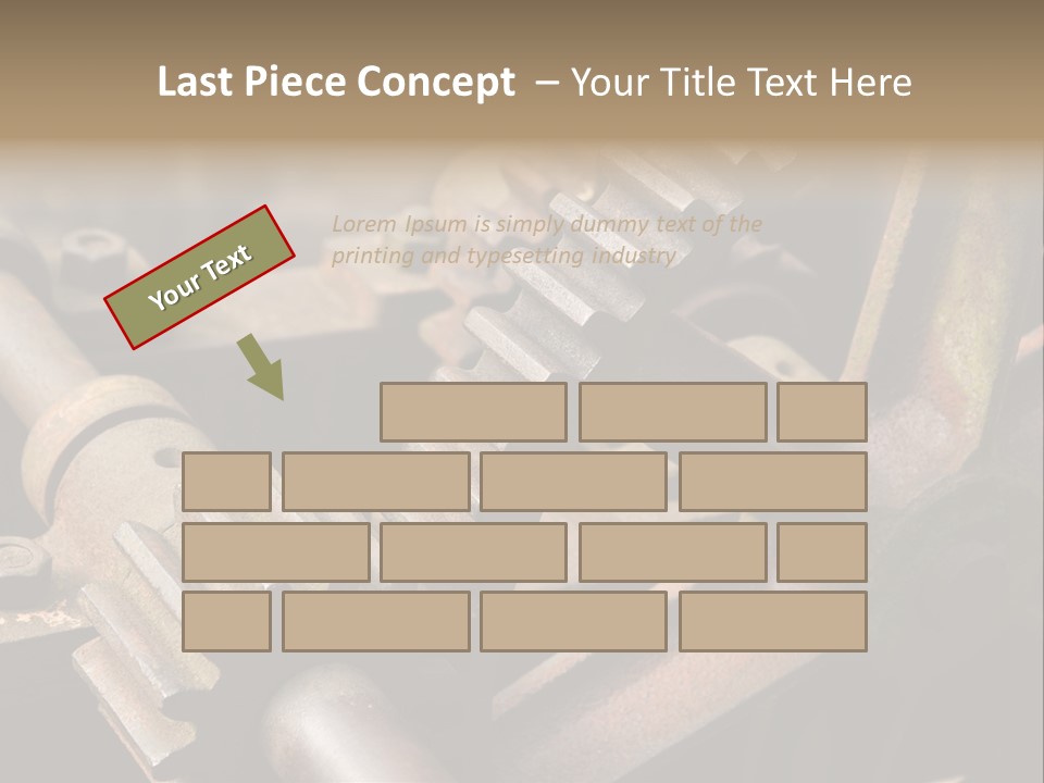 Metal Cog Equipment PowerPoint Template