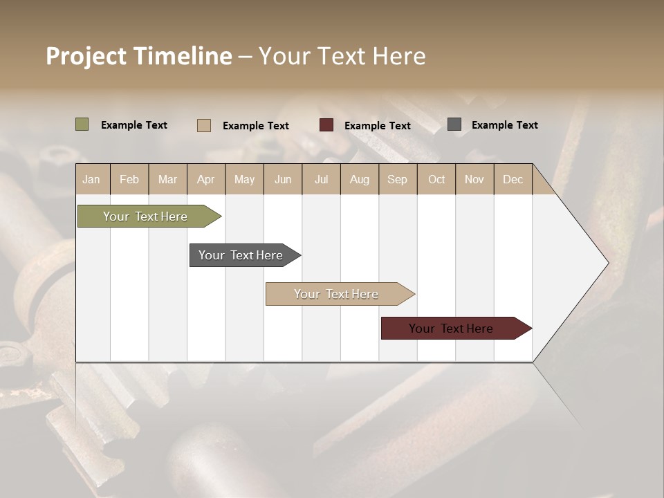 Metal Cog Equipment PowerPoint Template