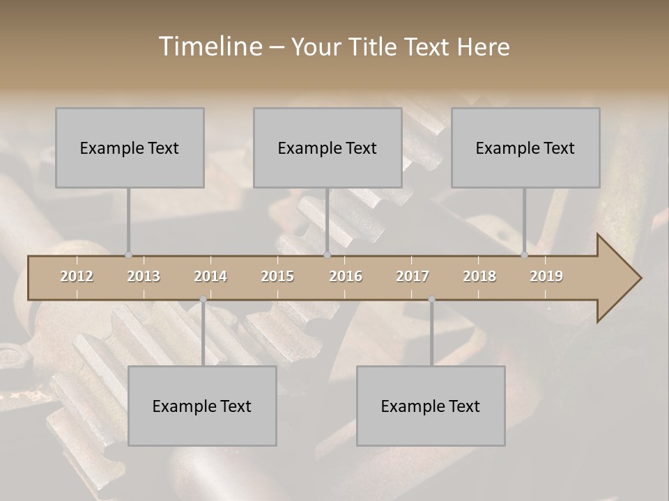 Metal Cog Equipment PowerPoint Template