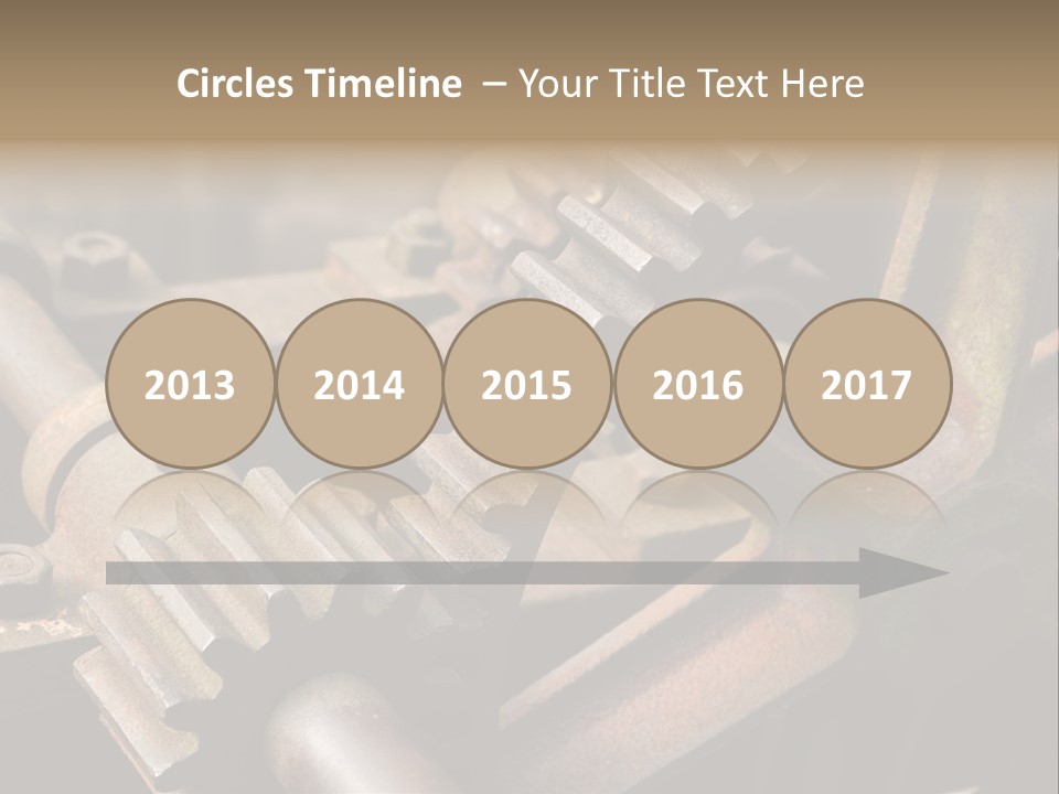 Metal Cog Equipment PowerPoint Template