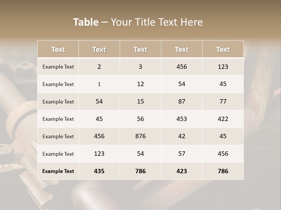 Metal Cog Equipment PowerPoint Template