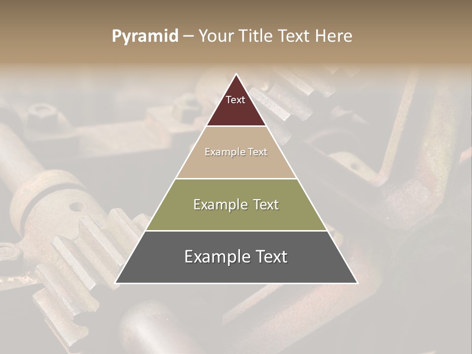 Metal Cog Equipment PowerPoint Template