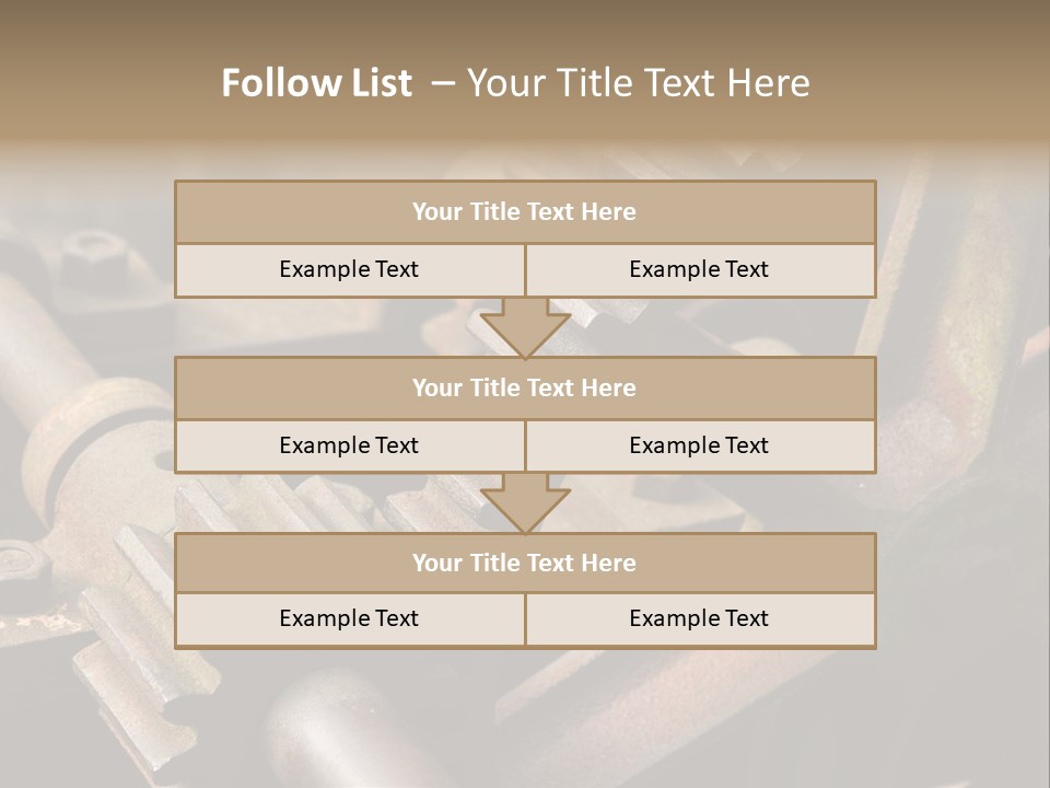 Metal Cog Equipment PowerPoint Template