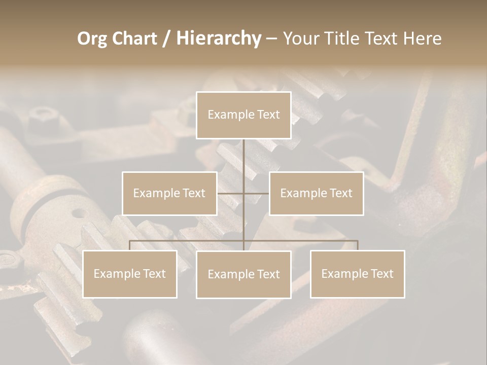 Metal Cog Equipment PowerPoint Template