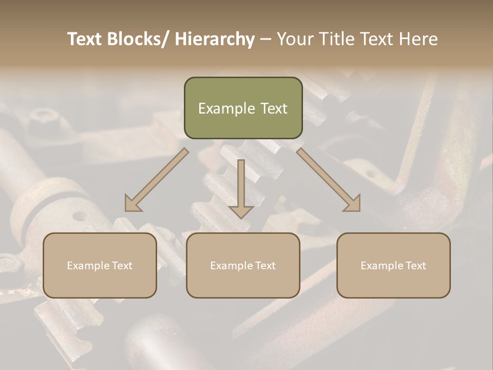 Metal Cog Equipment PowerPoint Template