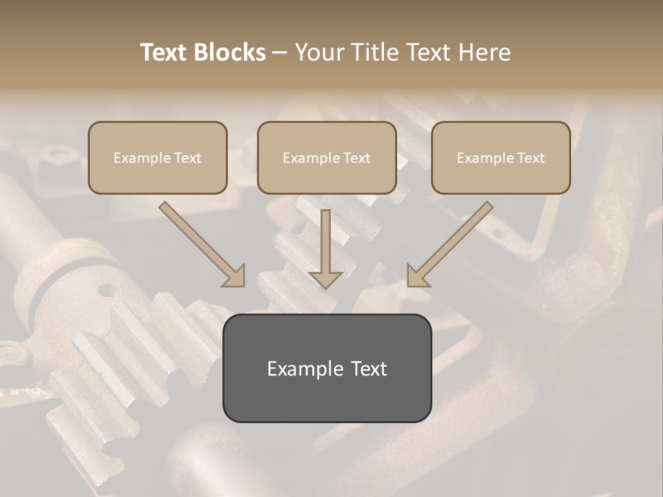 Metal Cog Equipment PowerPoint Template