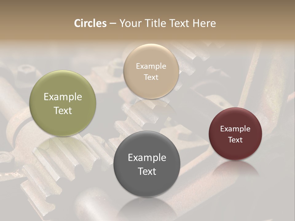 Metal Cog Equipment PowerPoint Template
