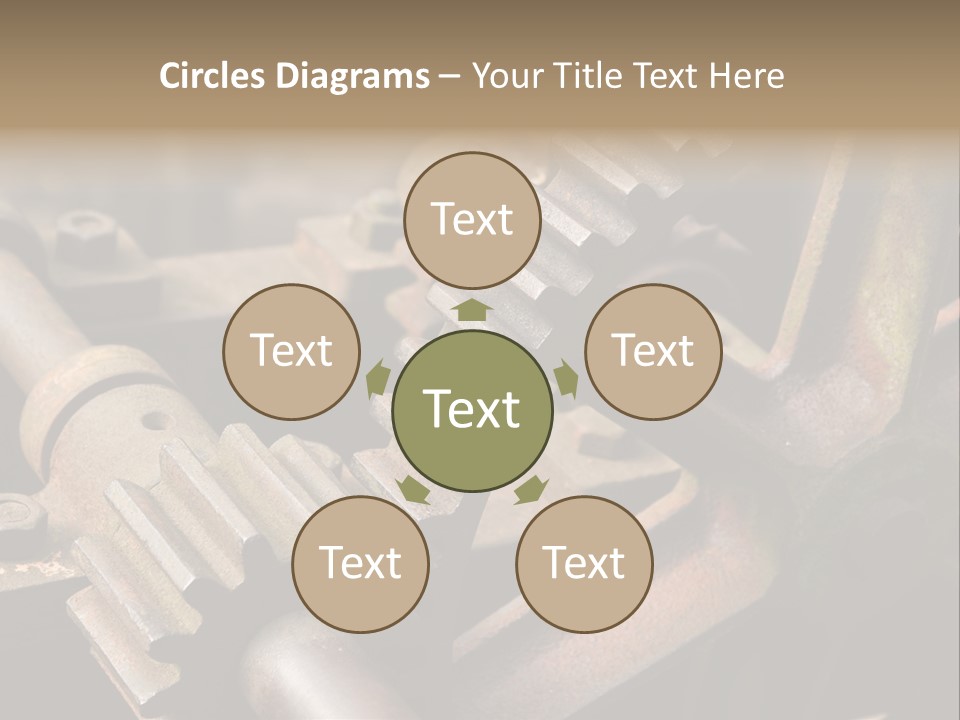 Metal Cog Equipment PowerPoint Template