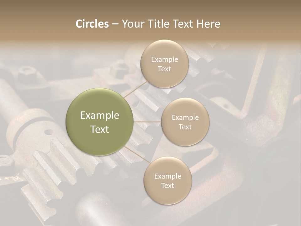 Metal Cog Equipment PowerPoint Template
