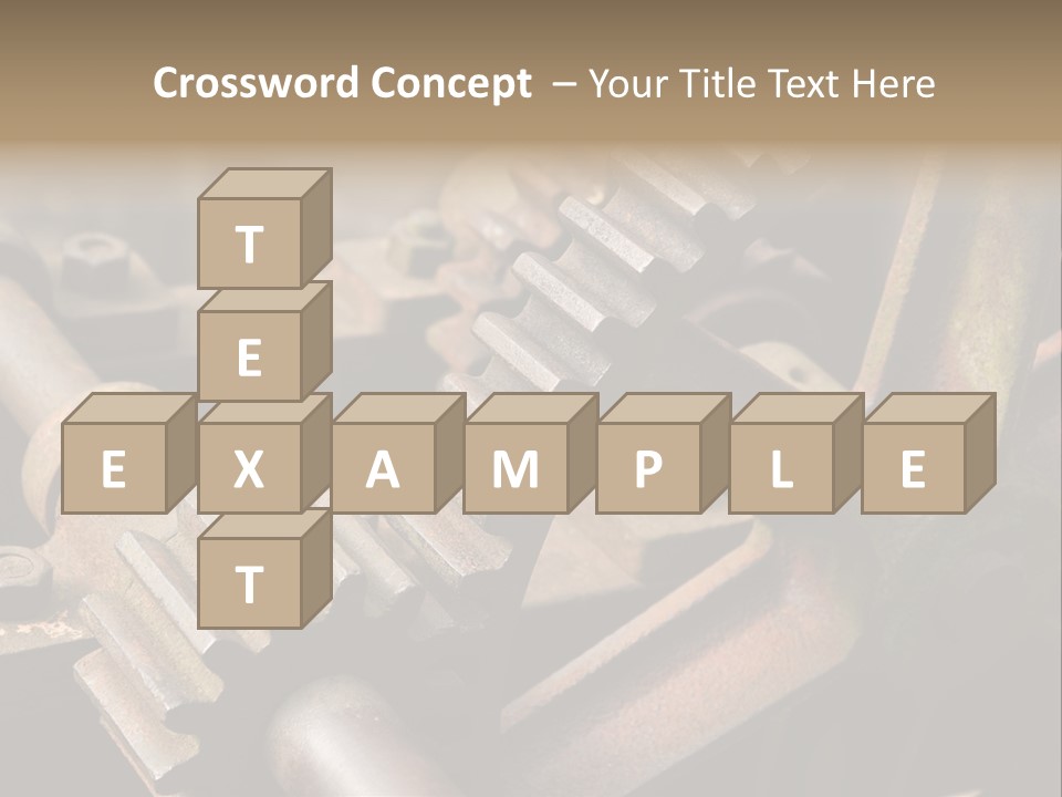 Metal Cog Equipment PowerPoint Template