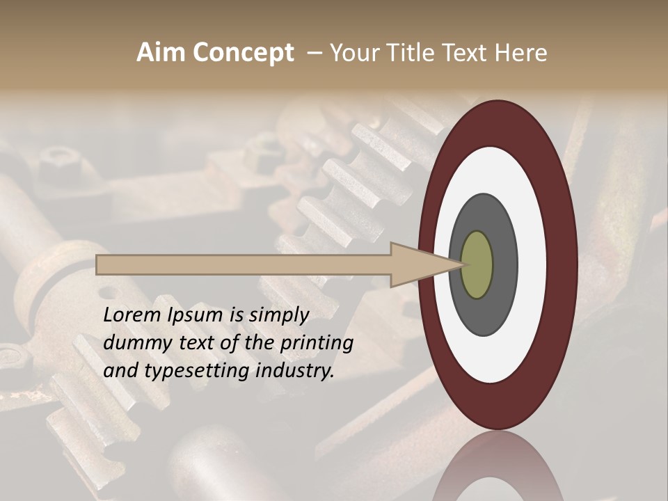 Metal Cog Equipment PowerPoint Template
