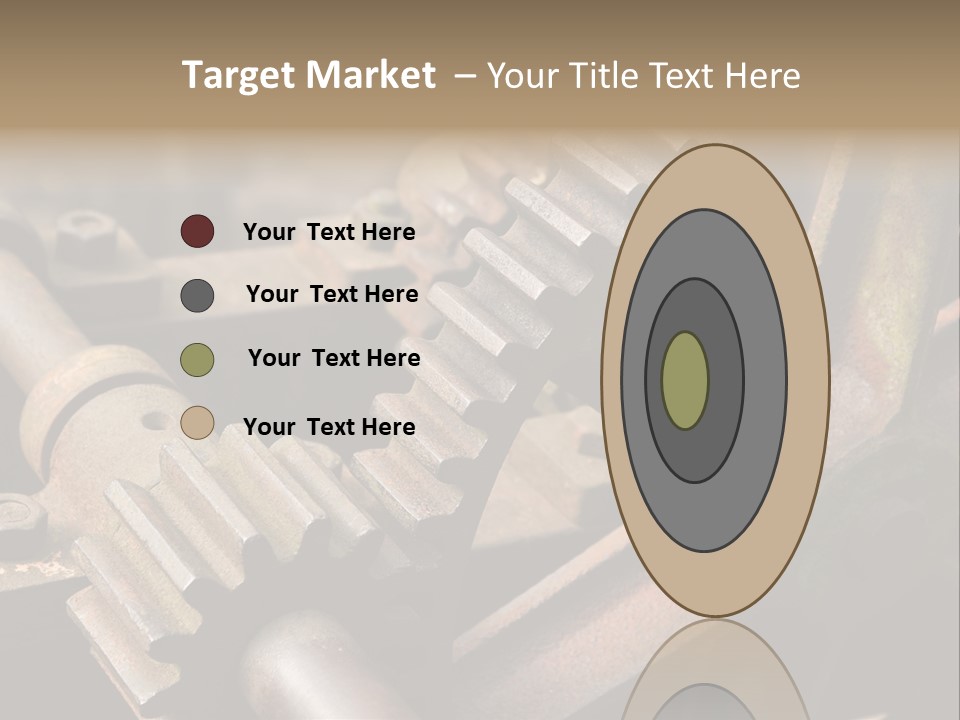 Metal Cog Equipment PowerPoint Template