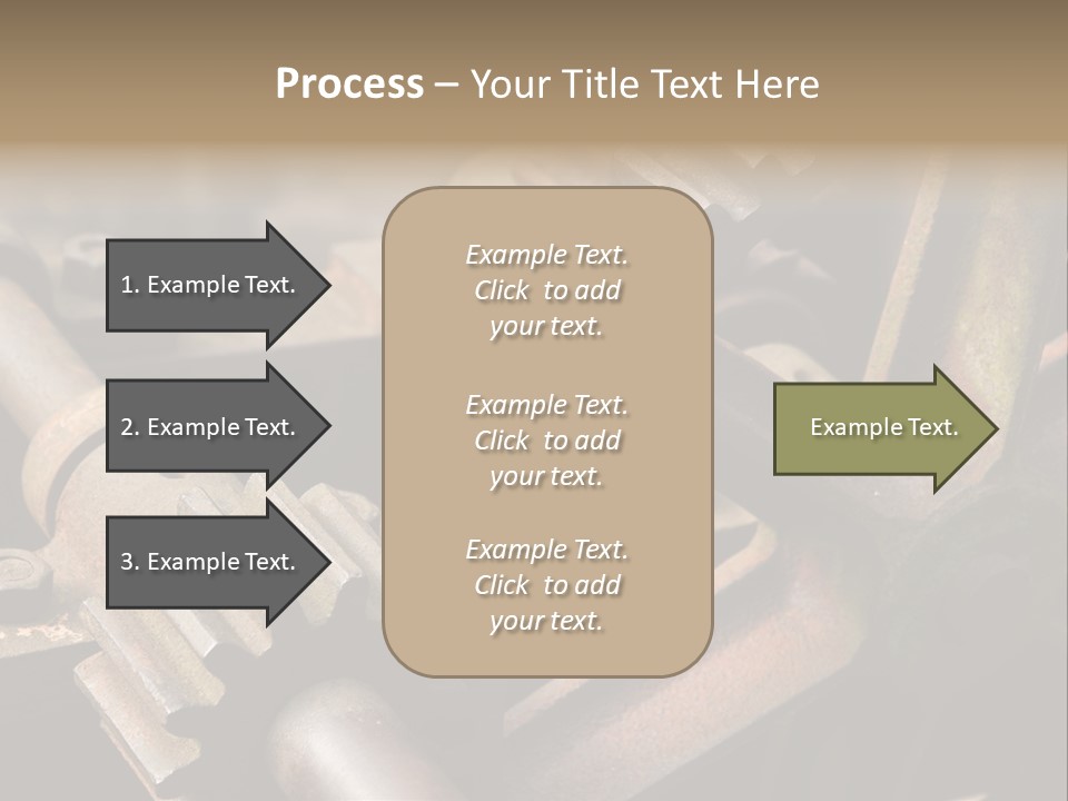 Metal Cog Equipment PowerPoint Template