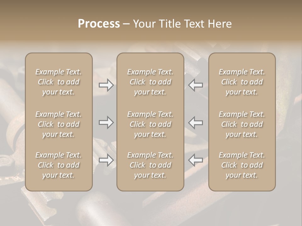 Metal Cog Equipment PowerPoint Template