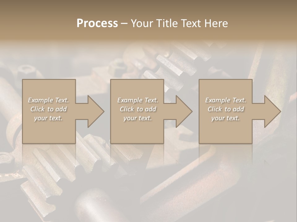 Metal Cog Equipment PowerPoint Template