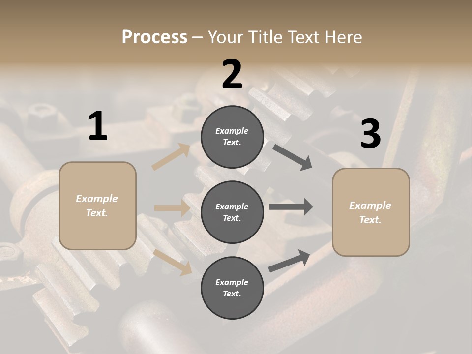 Metal Cog Equipment PowerPoint Template