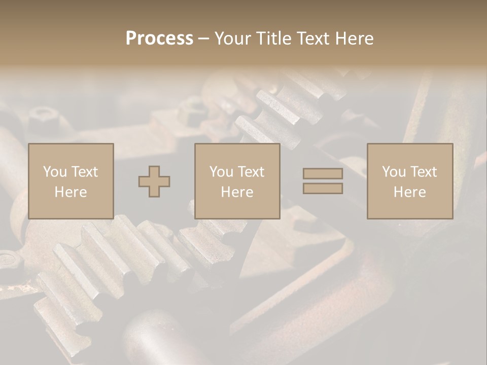 Metal Cog Equipment PowerPoint Template