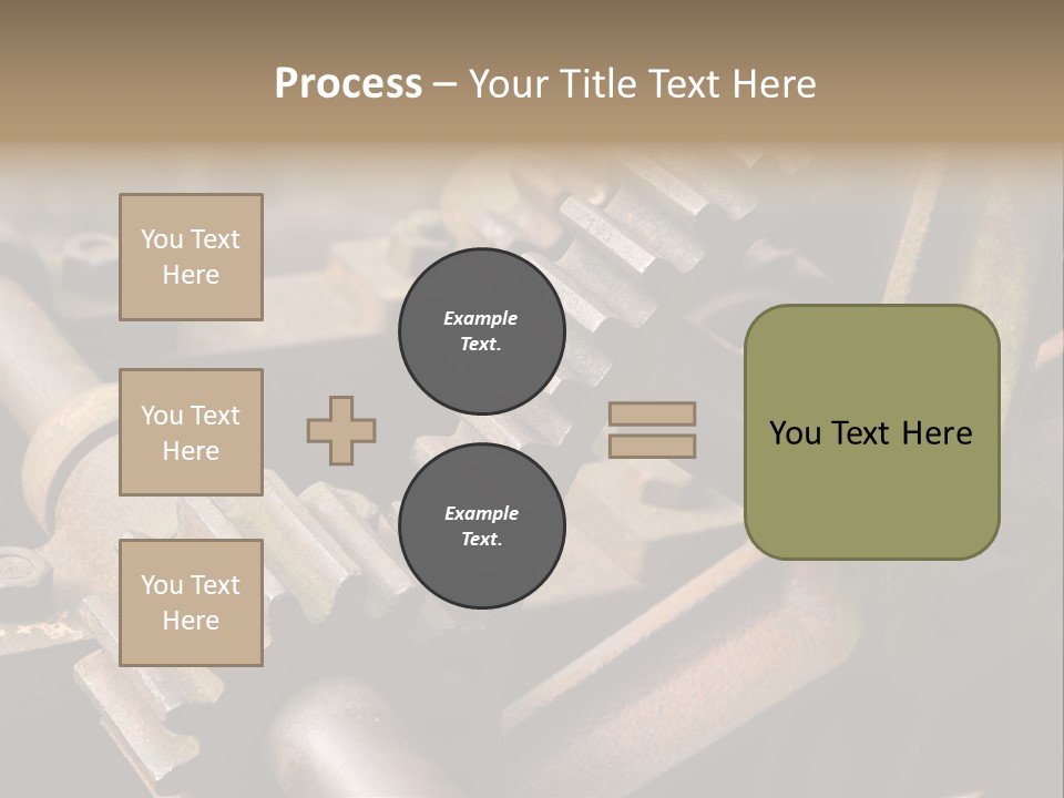 Metal Cog Equipment PowerPoint Template