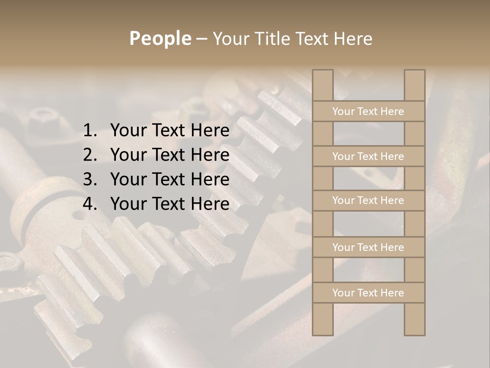 Metal Cog Equipment PowerPoint Template