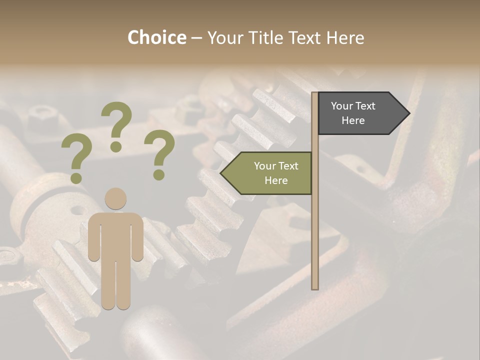 Metal Cog Equipment PowerPoint Template
