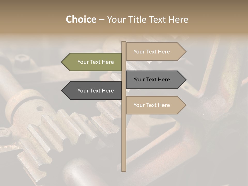 Metal Cog Equipment PowerPoint Template