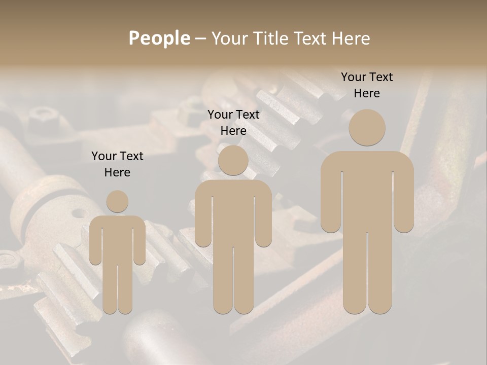 Metal Cog Equipment PowerPoint Template