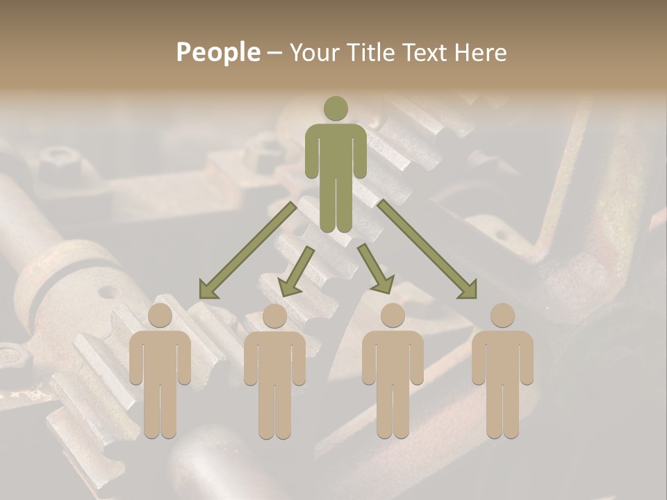 Metal Cog Equipment PowerPoint Template