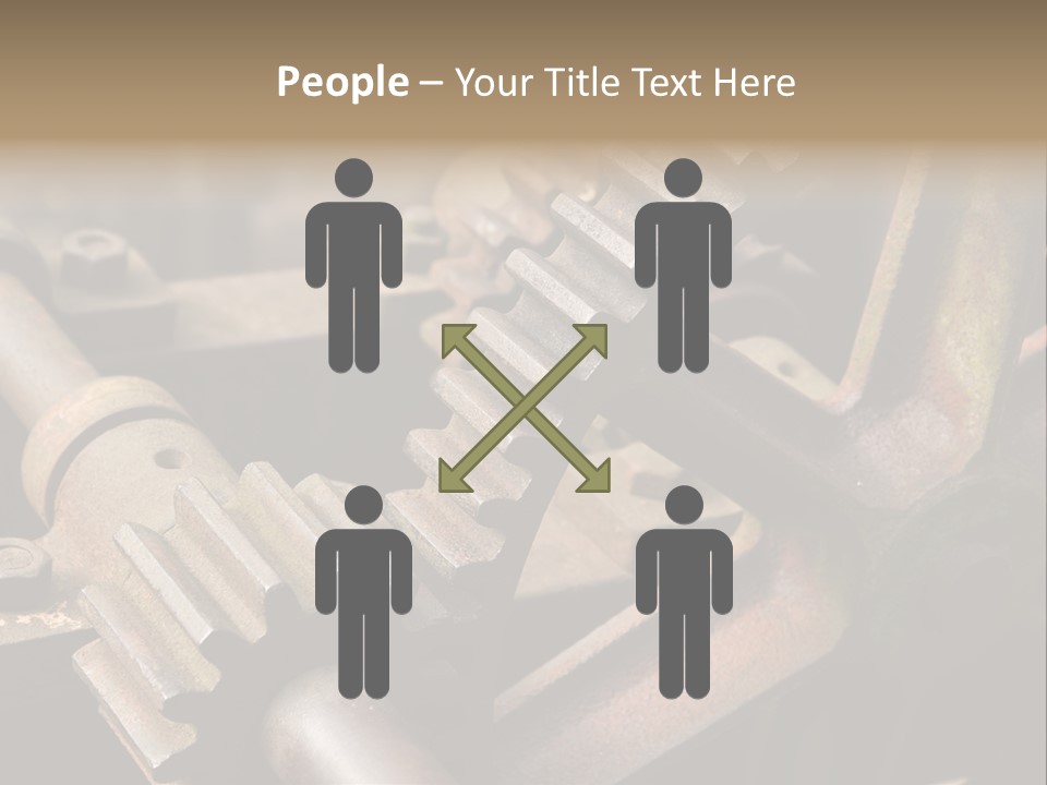 Metal Cog Equipment PowerPoint Template