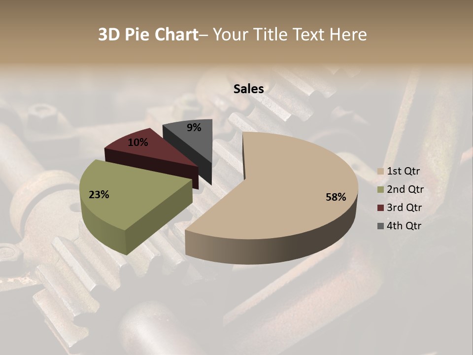 Metal Cog Equipment PowerPoint Template