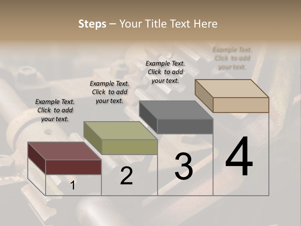 Metal Cog Equipment PowerPoint Template