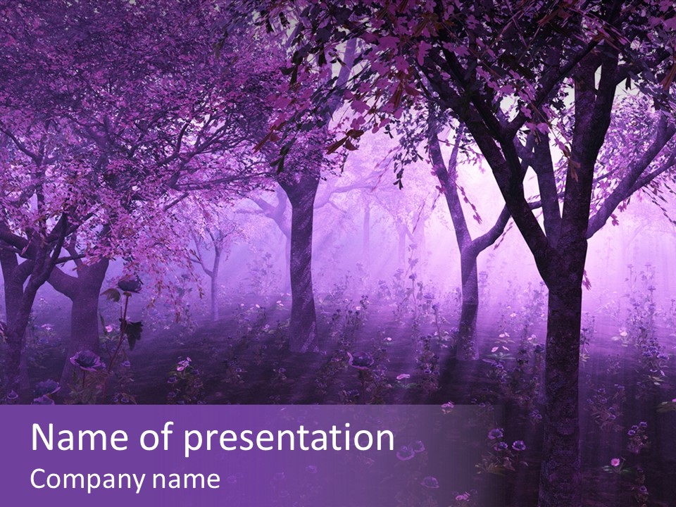 Serene Foggy Hazy PowerPoint Template